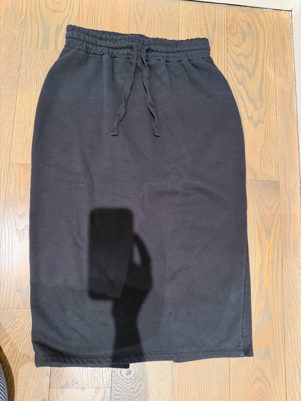 Zara Women’s black sweatshirt midi Skirt